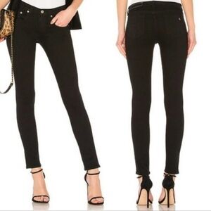 NWT RAG & BONE Cate Black Mid Rise Ankle Skinny Jeans